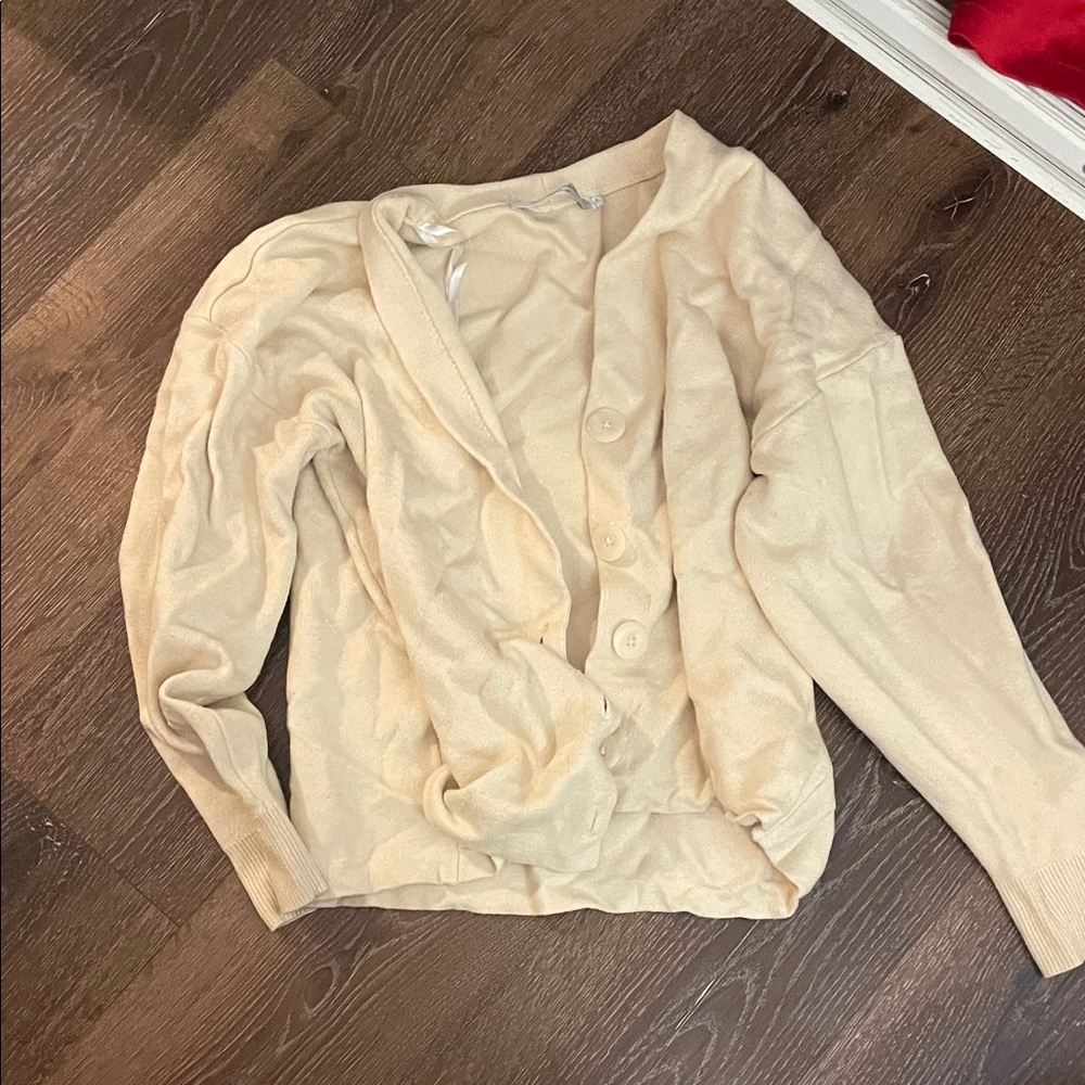Contemporaine Cream Knit Cardigan